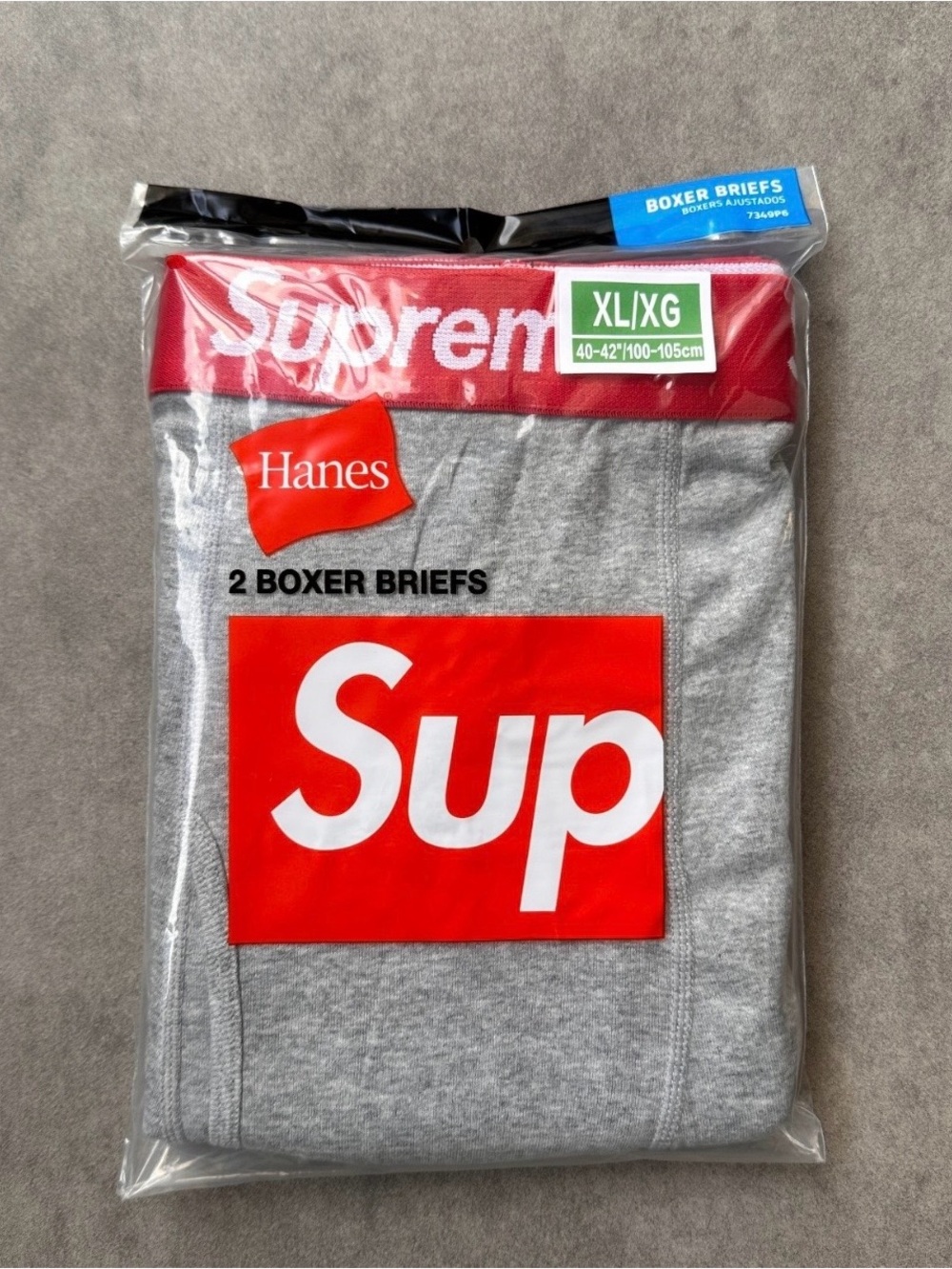 Grey Supreme Boxers size- XL
